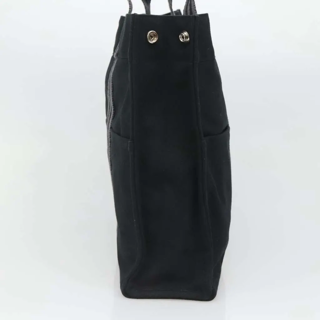 Hermès Fourre-tout Herline Black Canvas Good - Model View