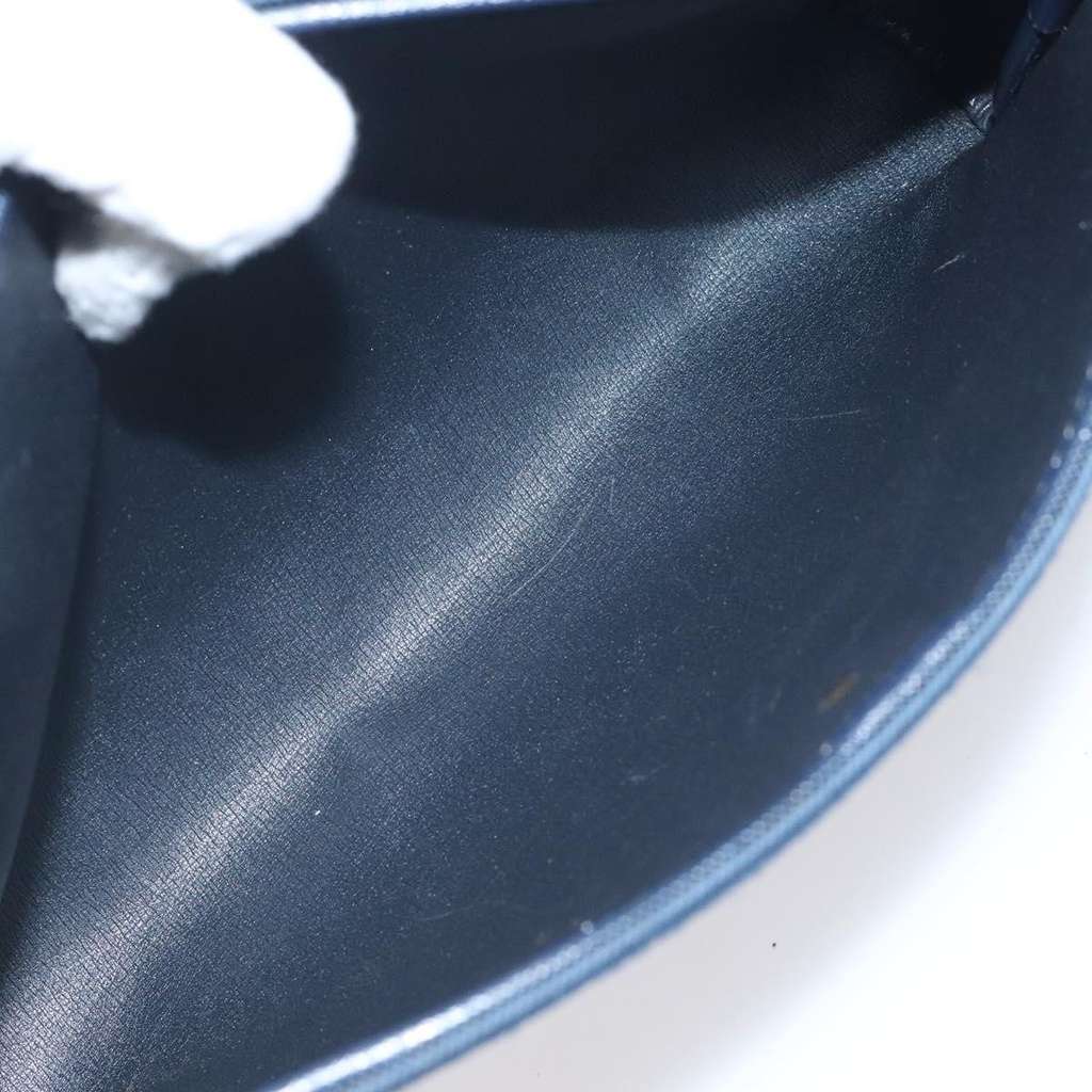 Christian Dior Vintage Trotter Pouch Navy Canvas Good condition - Box View
