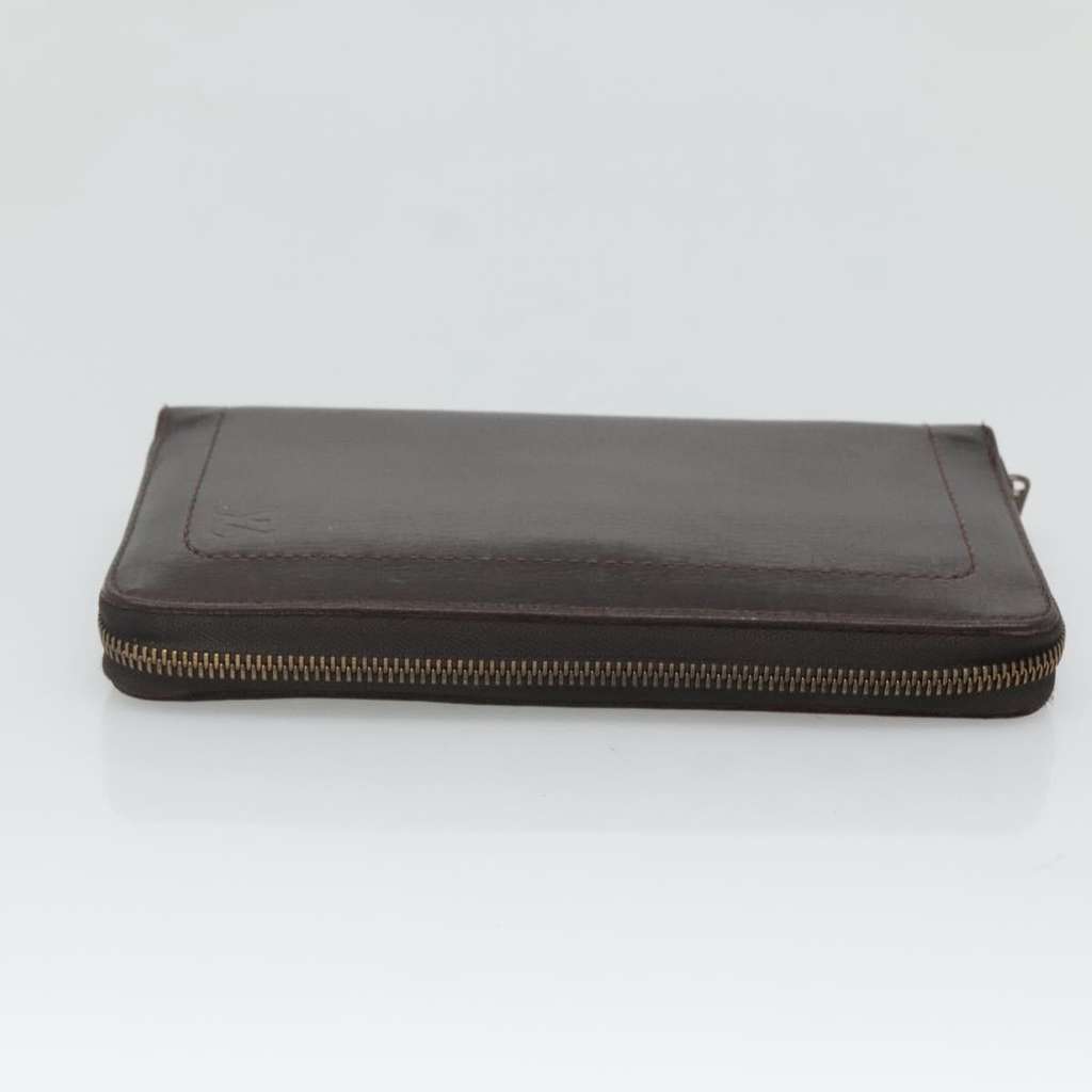 Louis Vuitton Utah Zippy Organizer Brown Leather Good condition - Inside View