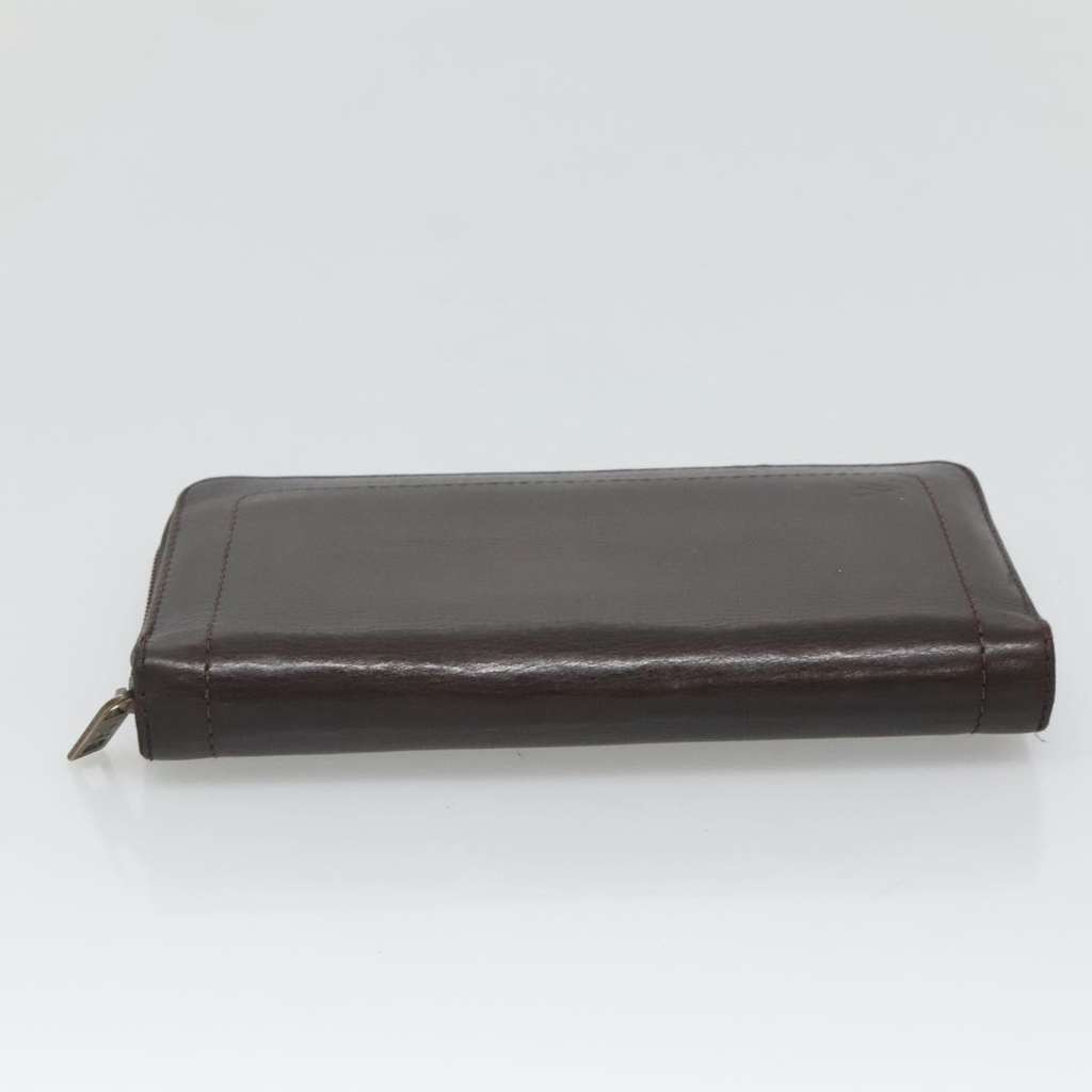 Louis Vuitton Utah Zippy Organizer Brown Leather Good condition - Model View