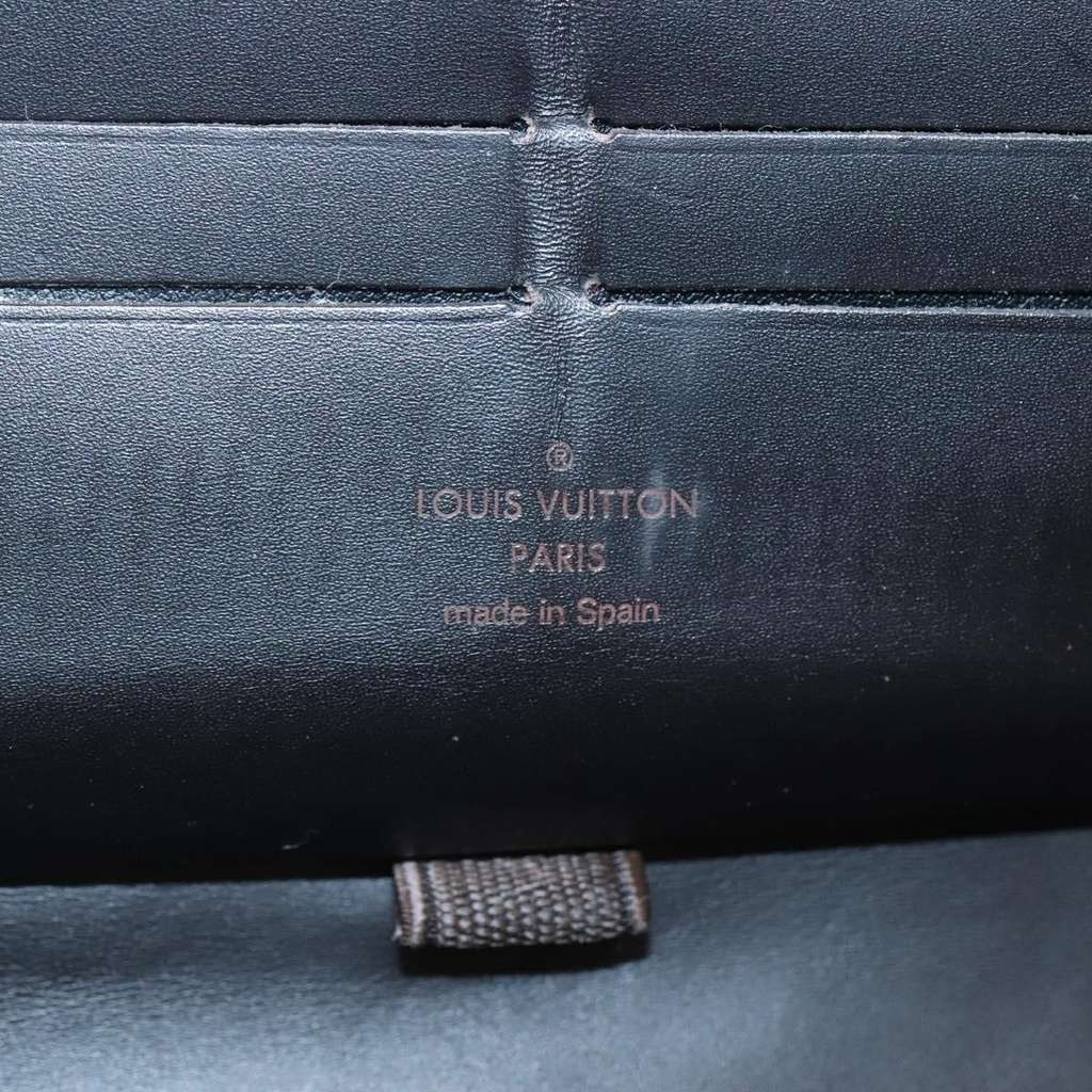 Louis Vuitton Utah Zippy Organizer Brown Leather Good condition - Box View