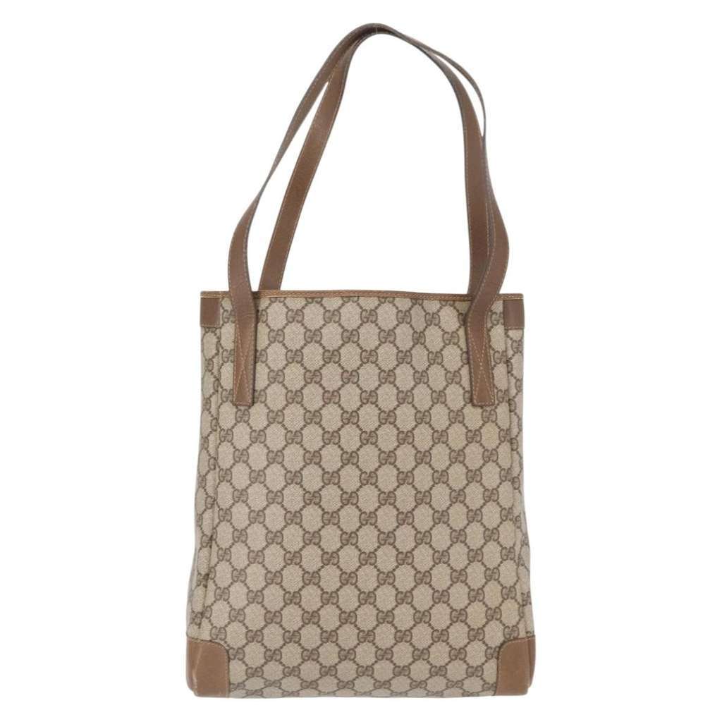 Gucci Vintage tote Beige Canvas Good condition - Back View