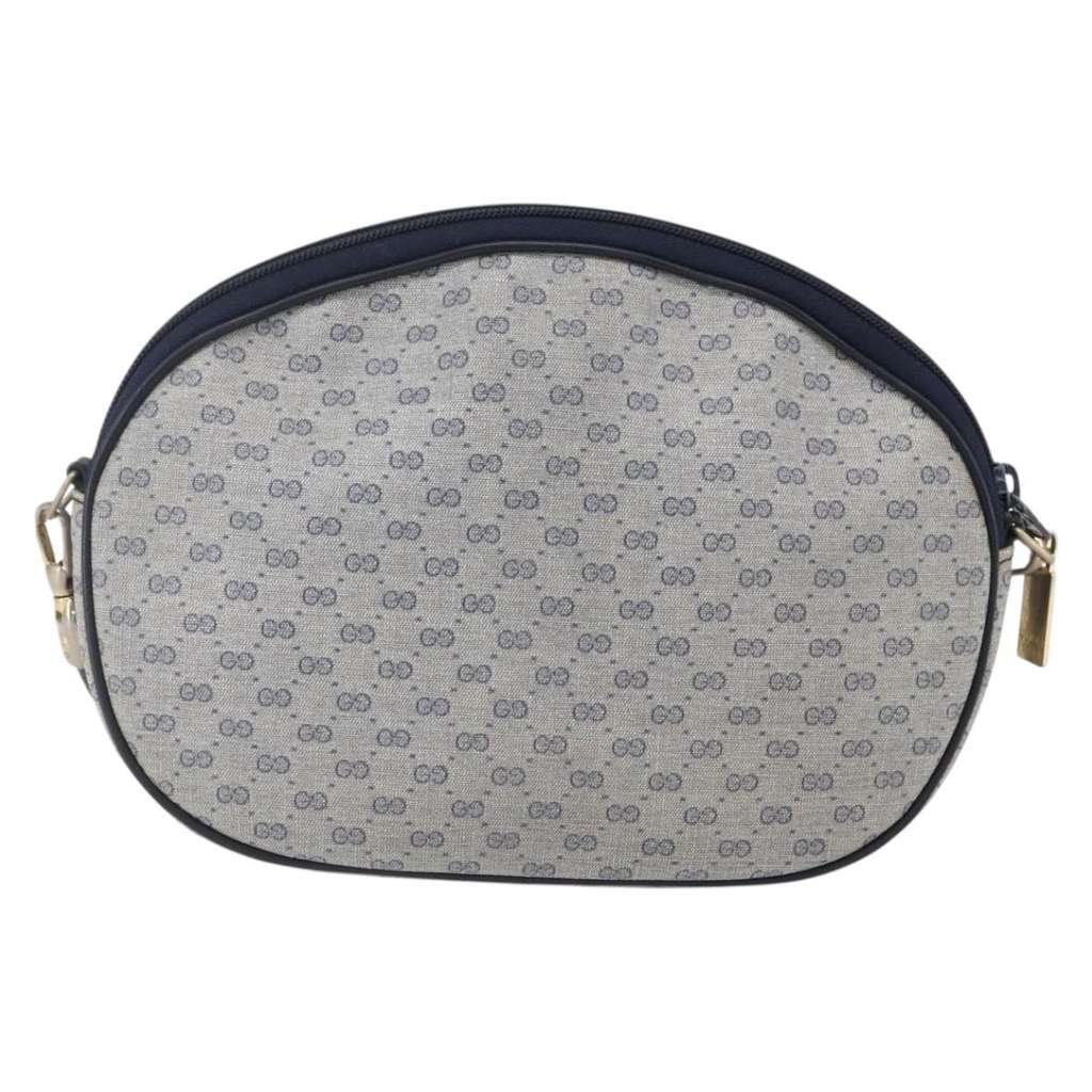 Gucci Micro GG supreme shoulder bag Navy Canvas Good condition - Back View