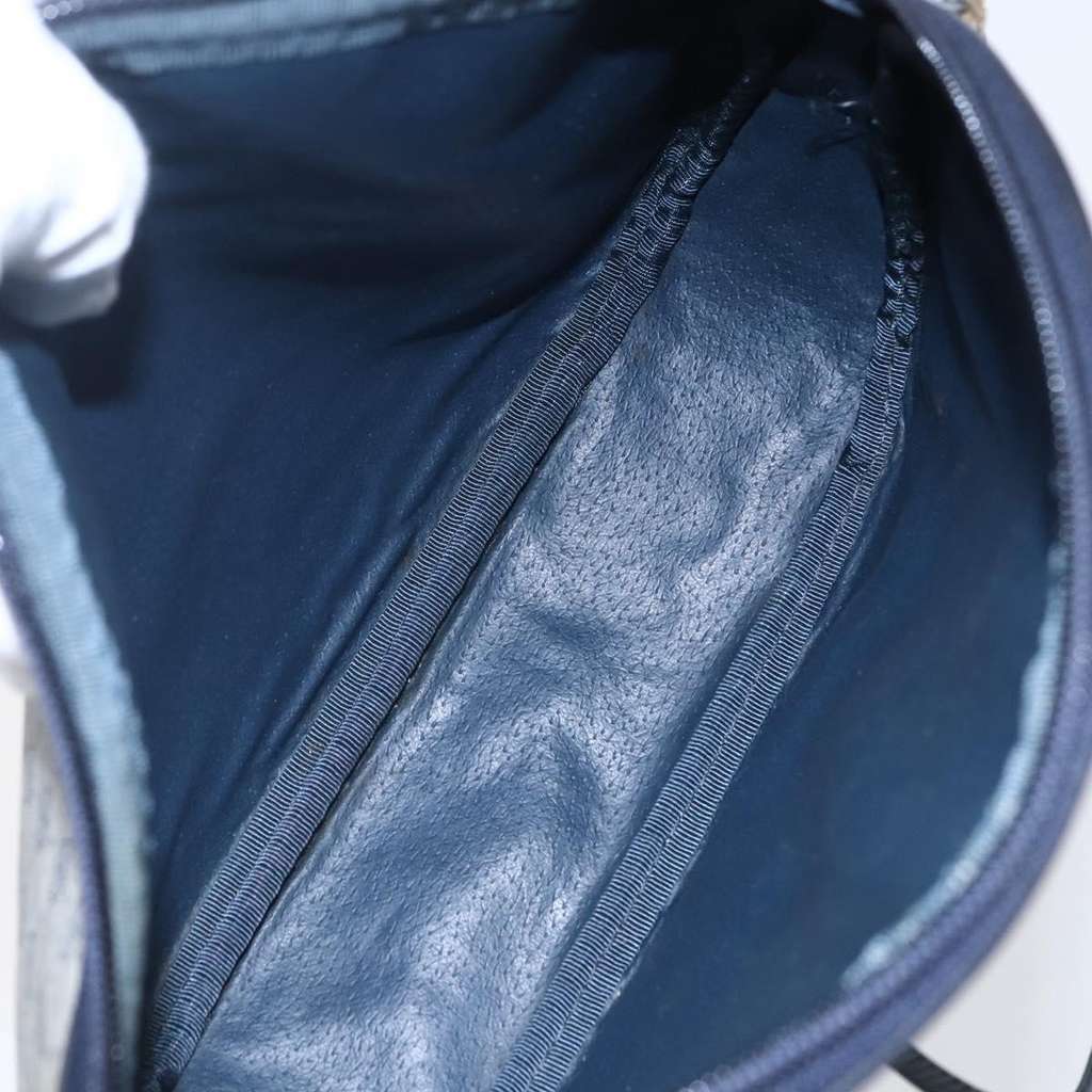 Gucci Micro GG supreme shoulder bag Navy Canvas Good condition - Box View