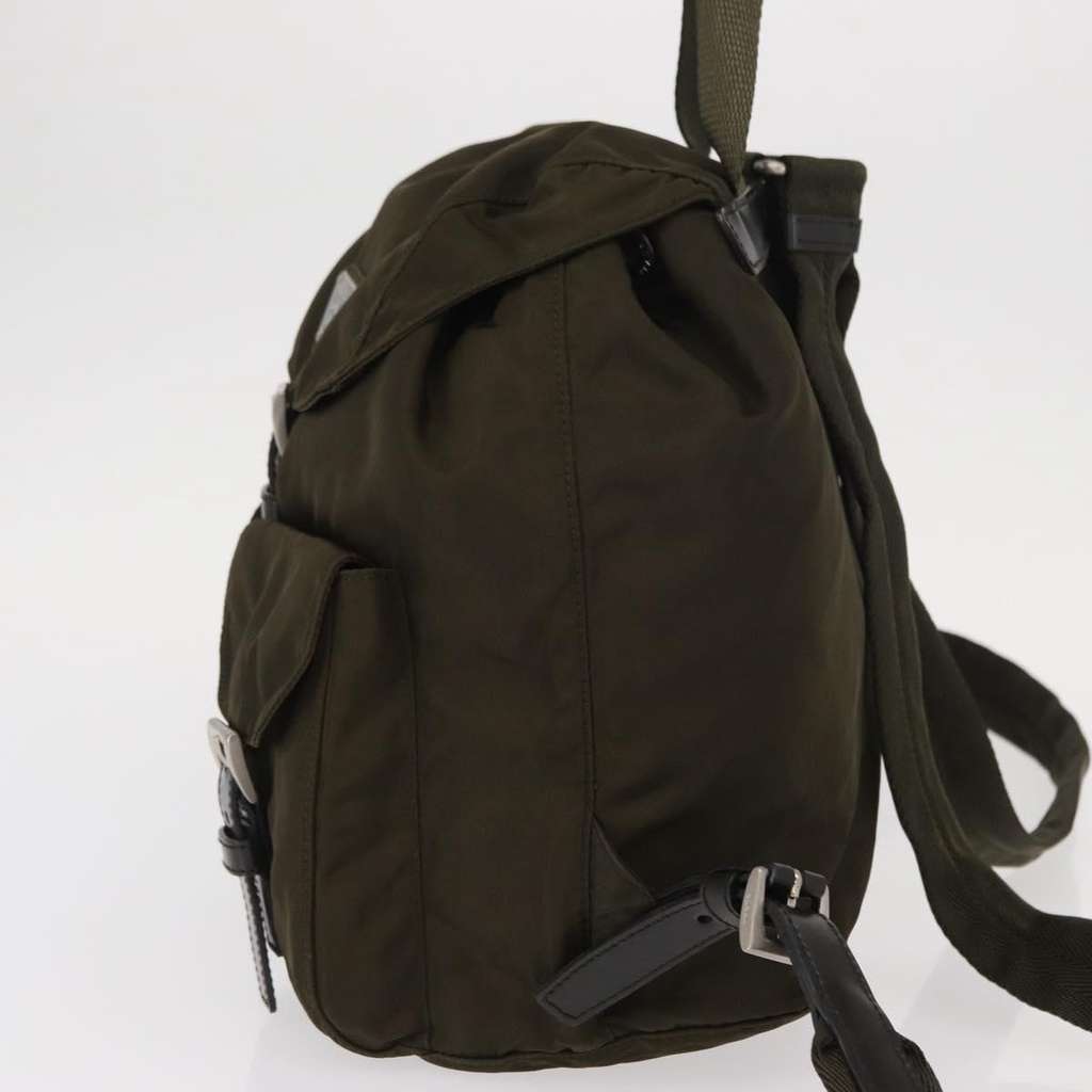 Prada Vela Double Front Pocket Backpack Khaki Good condition - Inside View