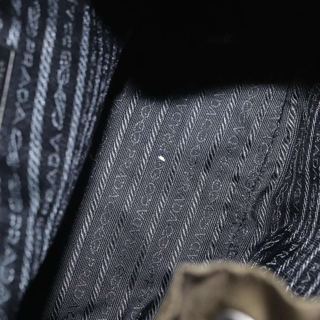 Prada Vela Double Front Pocket Backpack Khaki Good condition - Box View