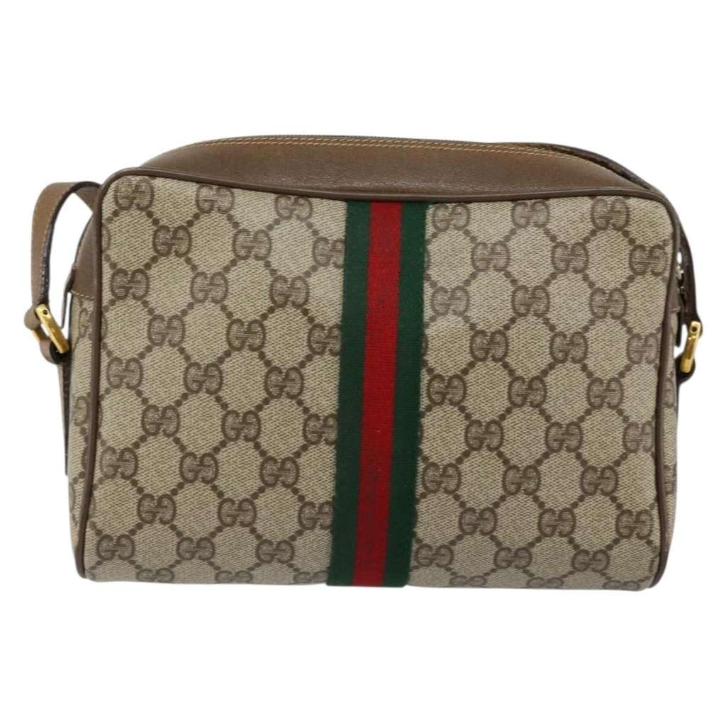 Gucci Ophidia Shoulder Bag Beige Canvas Good condition - Back View