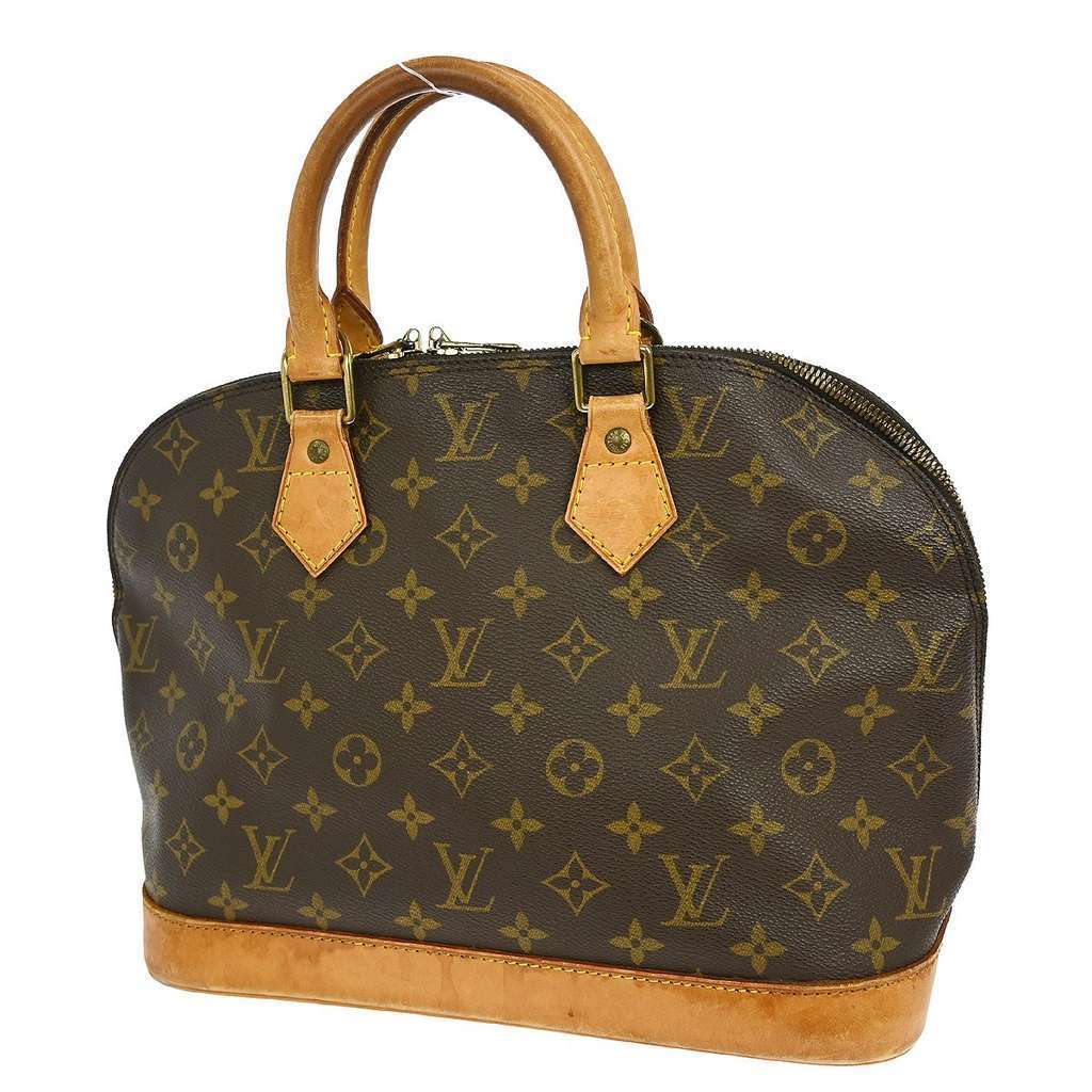 Louis Vuitton Alma Handbag Brown Canvas Fair condition - Back View