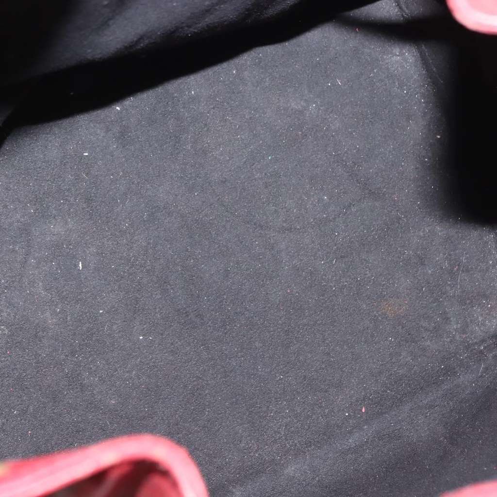 Louis Vuitton Petit Noe Handbag Red Leather Good condition - Box View