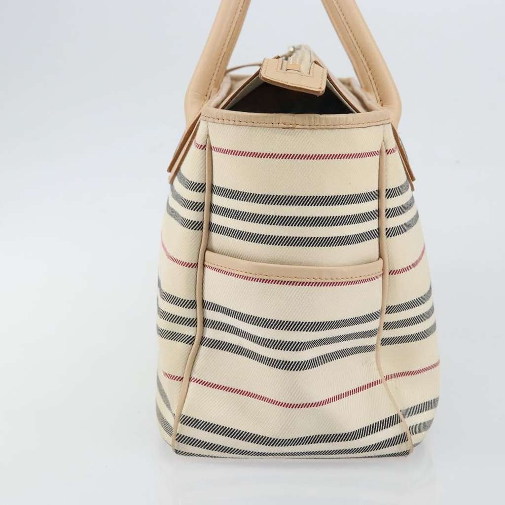 Burberry Nova Check Tote Beige Canvas Good condition - Model View