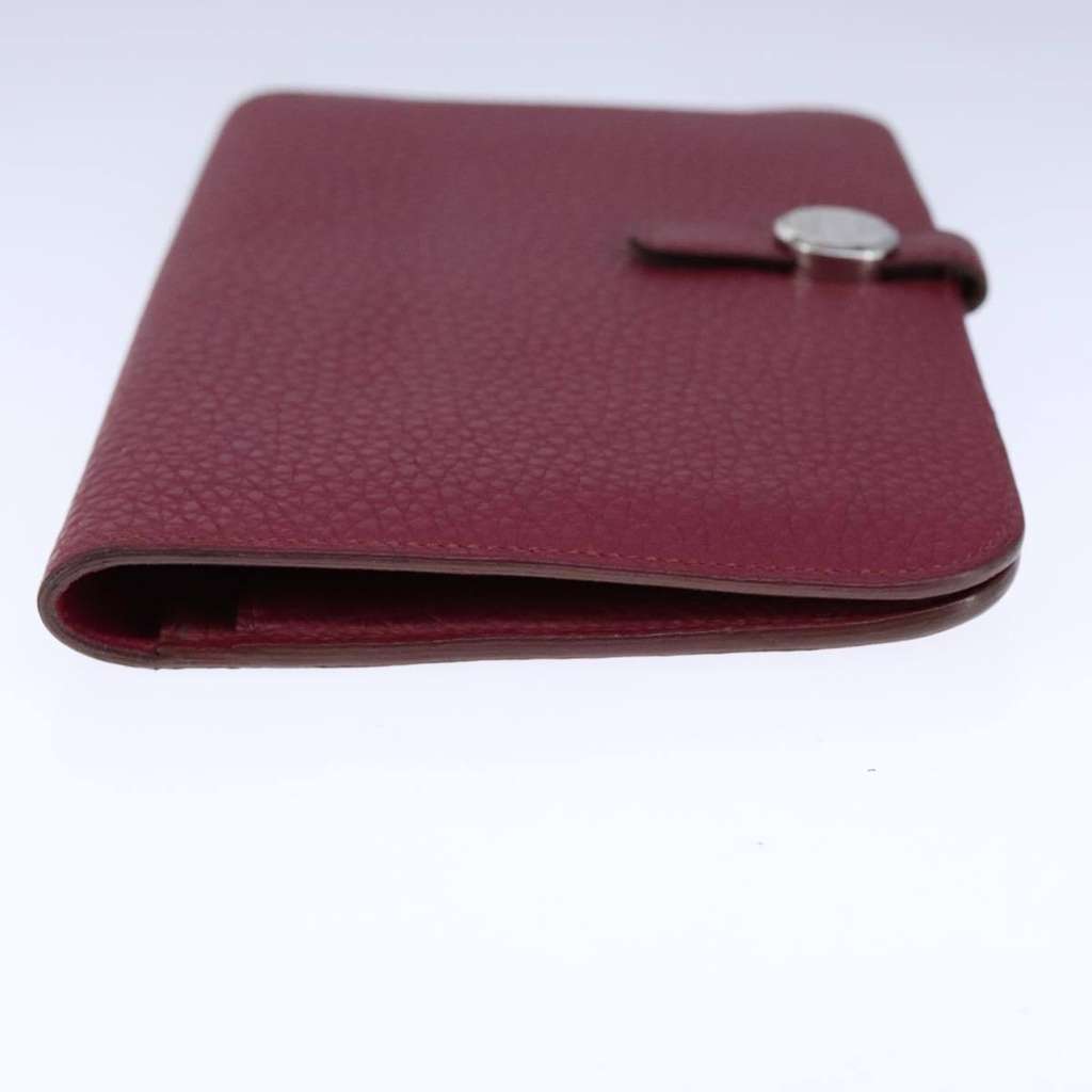Hermès Dogon Duo Combined Wallet Red Leather Good condition - Inside View