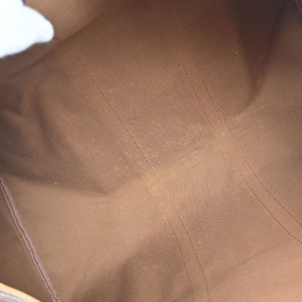 Louis Vuitton Keepall Bandouliere Bag Brown Canvas Fair condition - Inside View