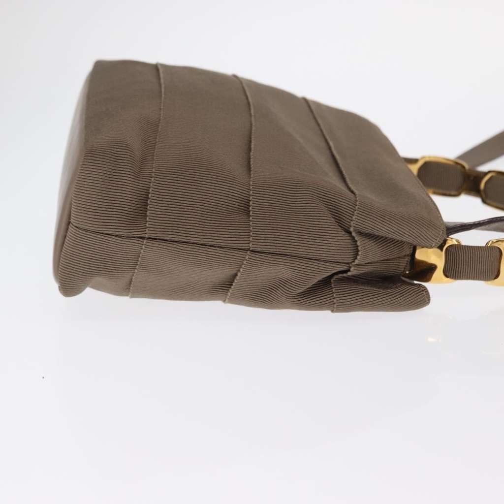 Salvatore Ferragamo Vala Handbag Beige Canvas Good condition - Inside View