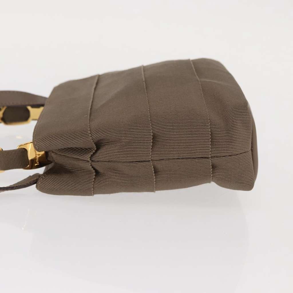 Salvatore Ferragamo Vala Handbag Beige Canvas Good condition - Model View