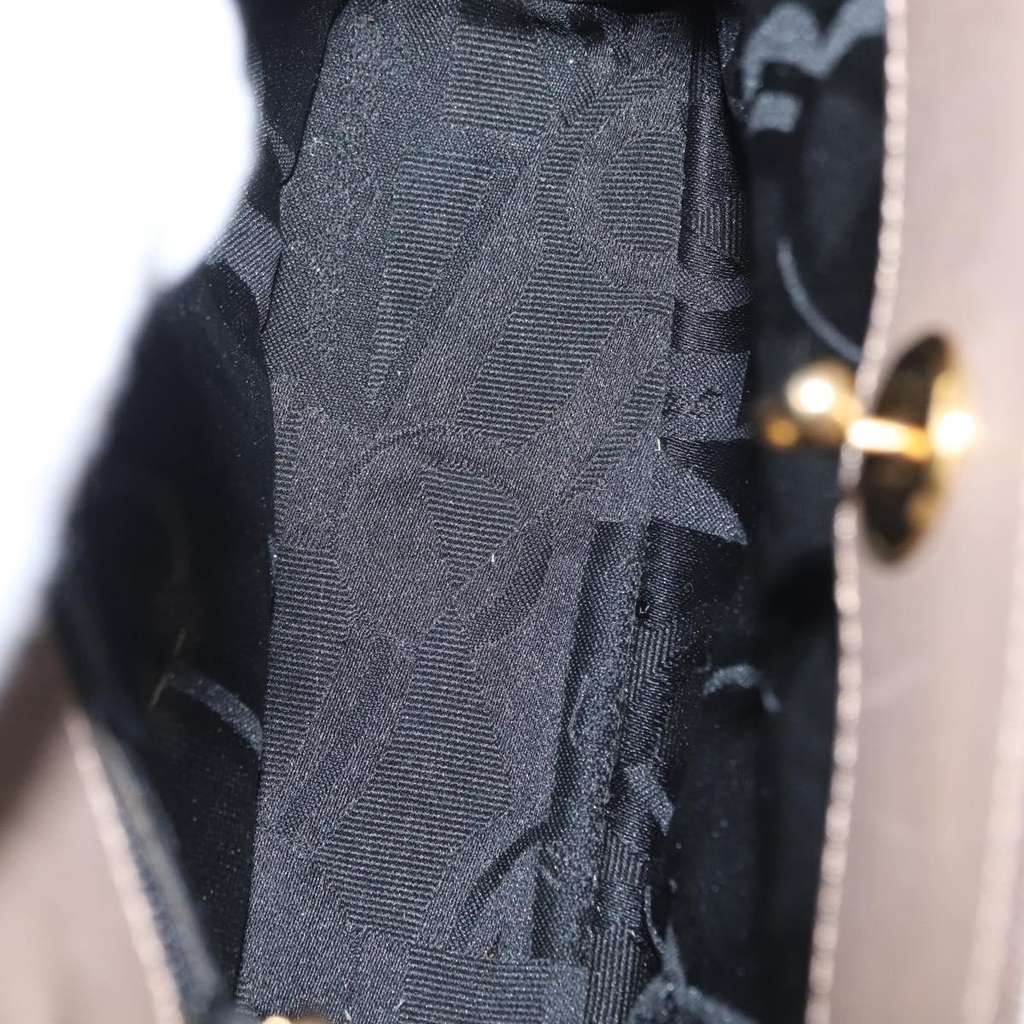 Salvatore Ferragamo Vala Handbag Beige Canvas Good condition - Box View