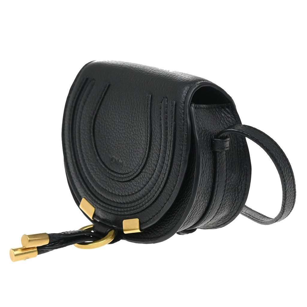 Chloe Marcie Crossbody Bag Black Leather Good condition - Inside View
