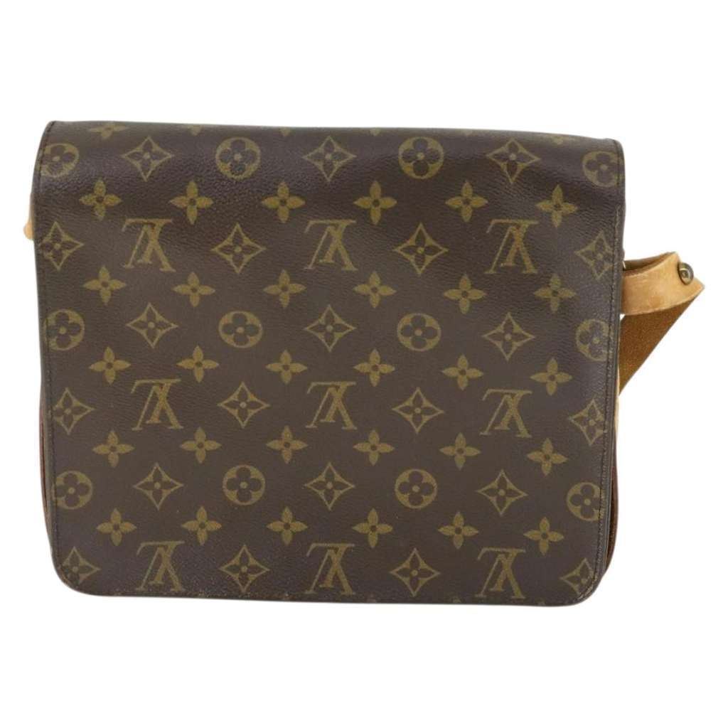Louis Vuitton Cartouchiere Handbag Brown Canvas Fair condition - Back View