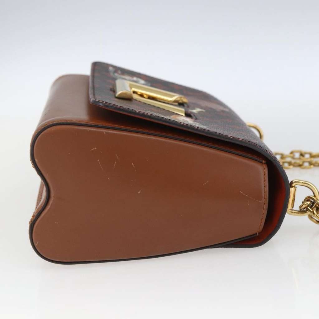 Louis Vuitton Twist Handbag Brown Canvas Fair condition - Model View