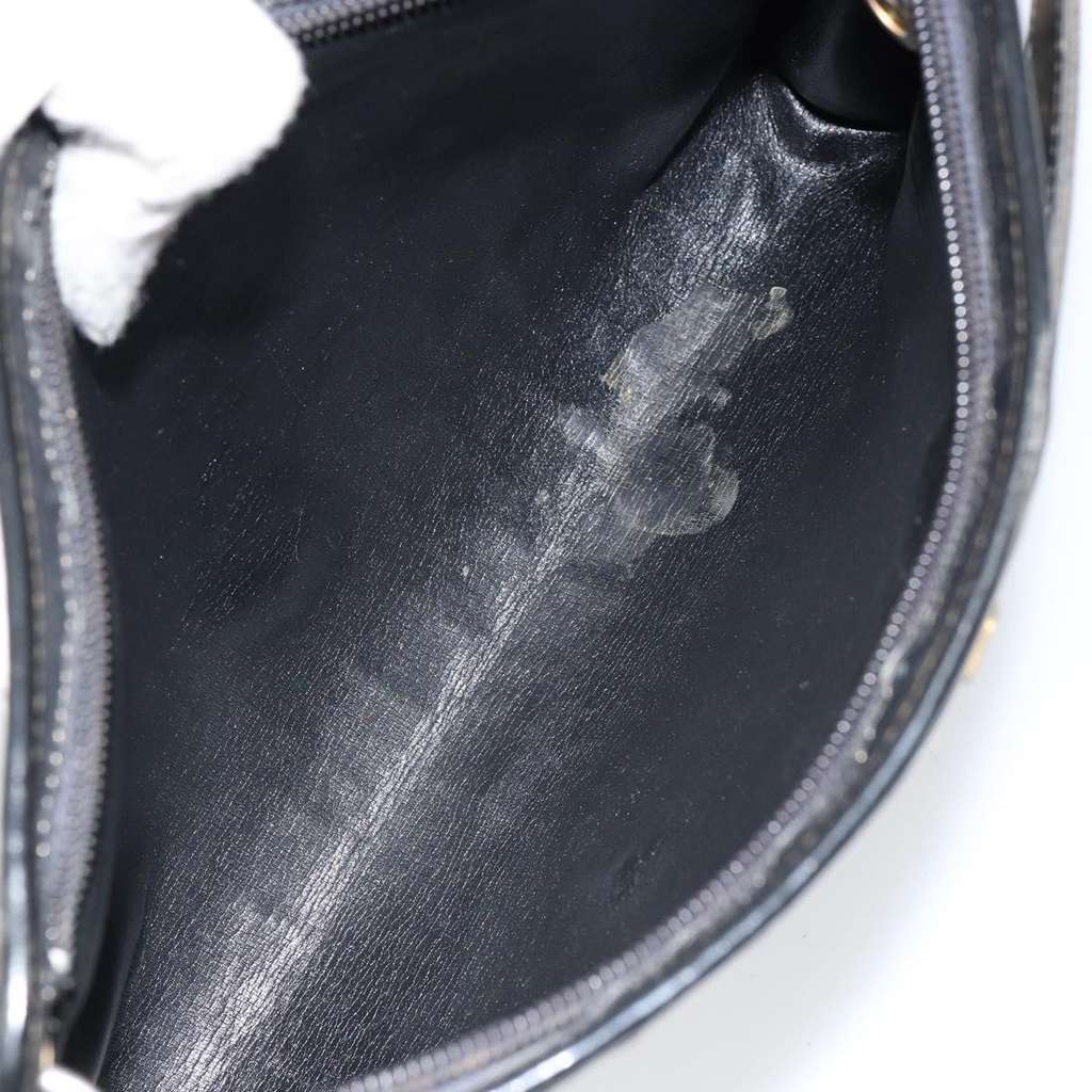 Christian Dior Vintage Trotter Shoulder Bag Navy Canvas Good condition - Box View