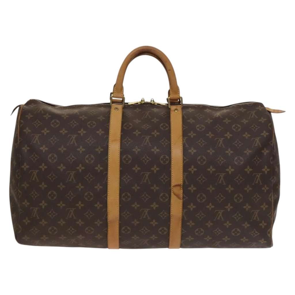 Louis Vuitton Keepall Bag Brown Canvas Good condition - Back View