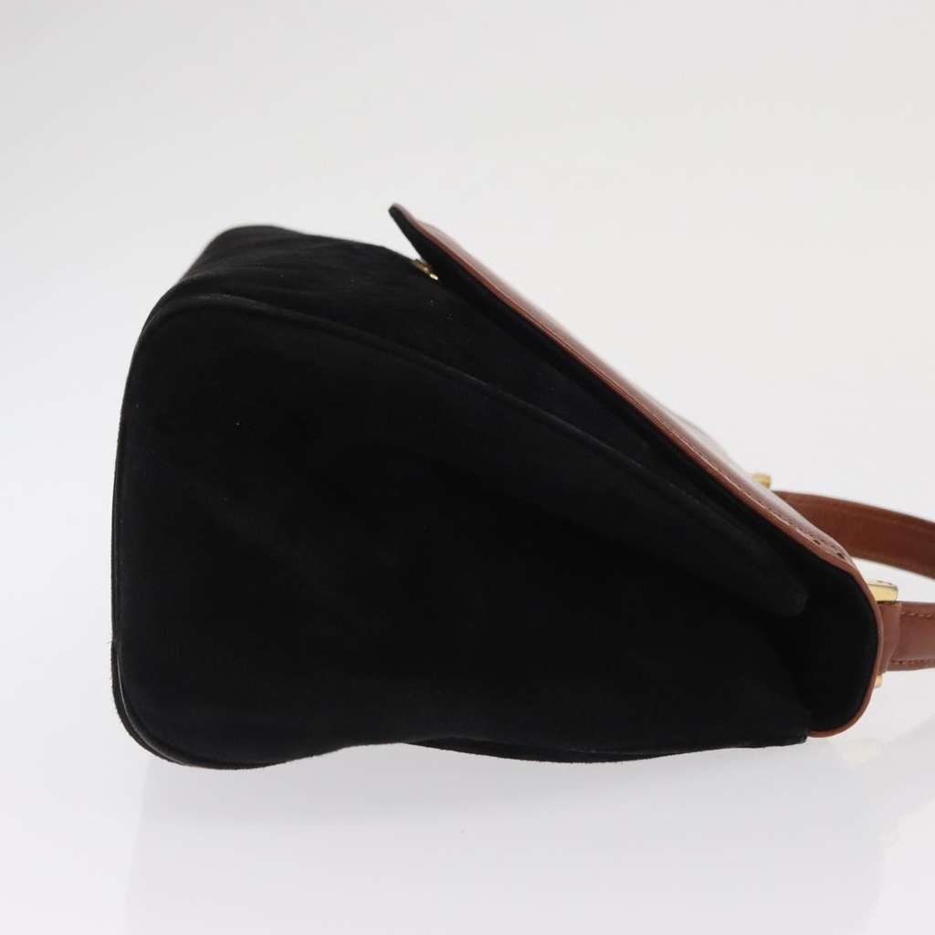 Salvatore Ferragamo Vintage Handbag Black Suede Fair condition - Inside View