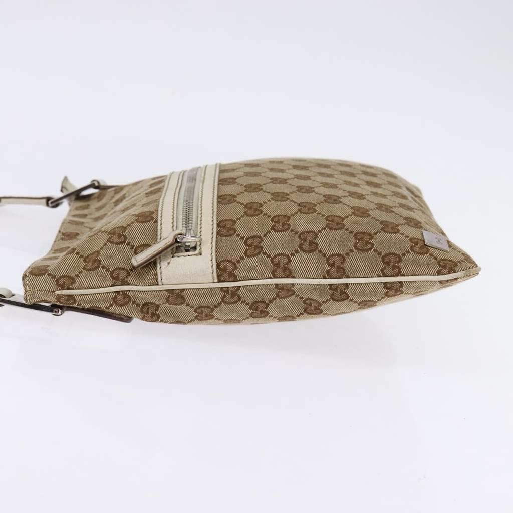 Gucci Flat Messenger Bag Beige Canvas Good condition - Inside View