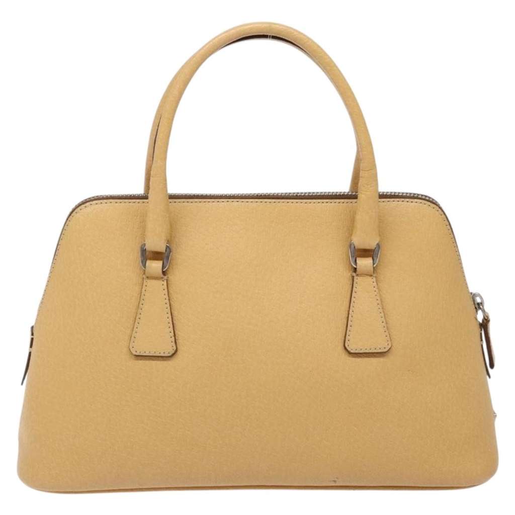 Prada Cuir Promenade Bag Beige Leather Good condition - Back View