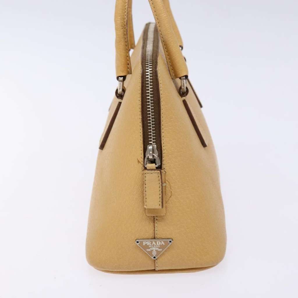 Prada Cuir Promenade Bag Beige Leather Good condition - Model View