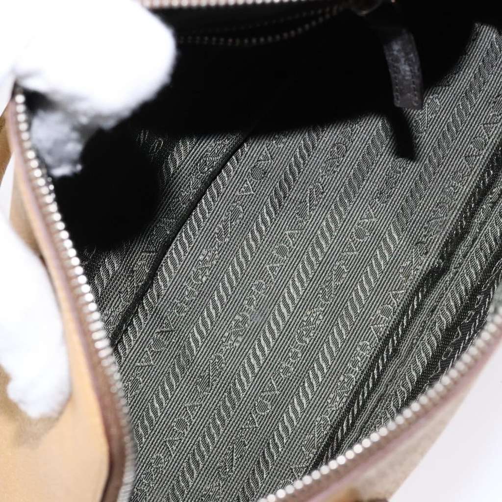 Prada Cuir Promenade Bag Beige Leather Good condition - Box View