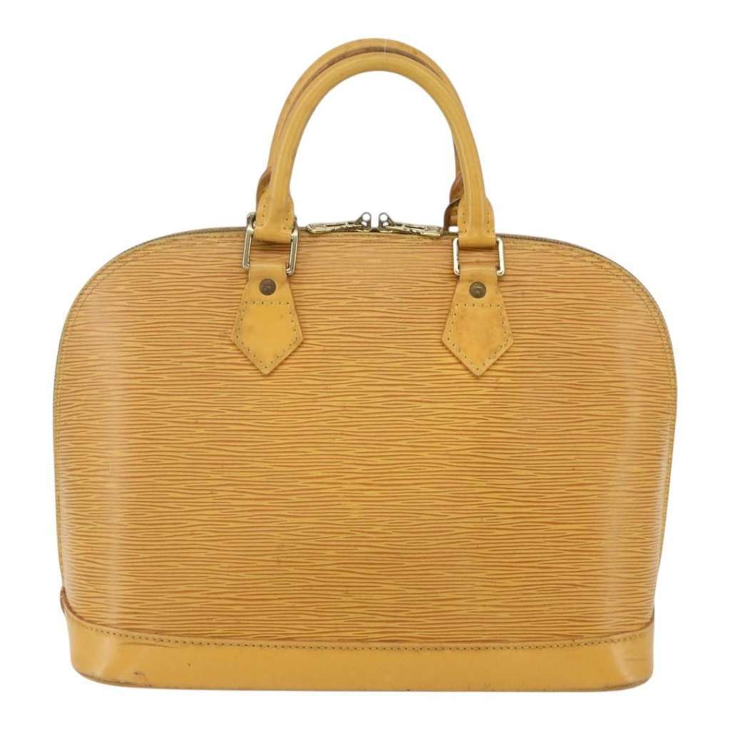 Louis Vuitton Alma Handbag Yellow Leather Fair condition - Back View