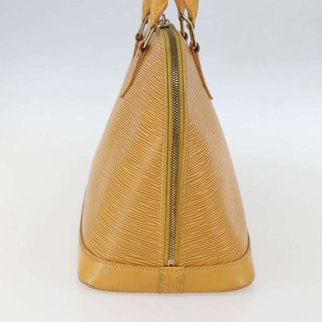 Louis Vuitton Alma Handbag Yellow Leather Fair condition - Inside View