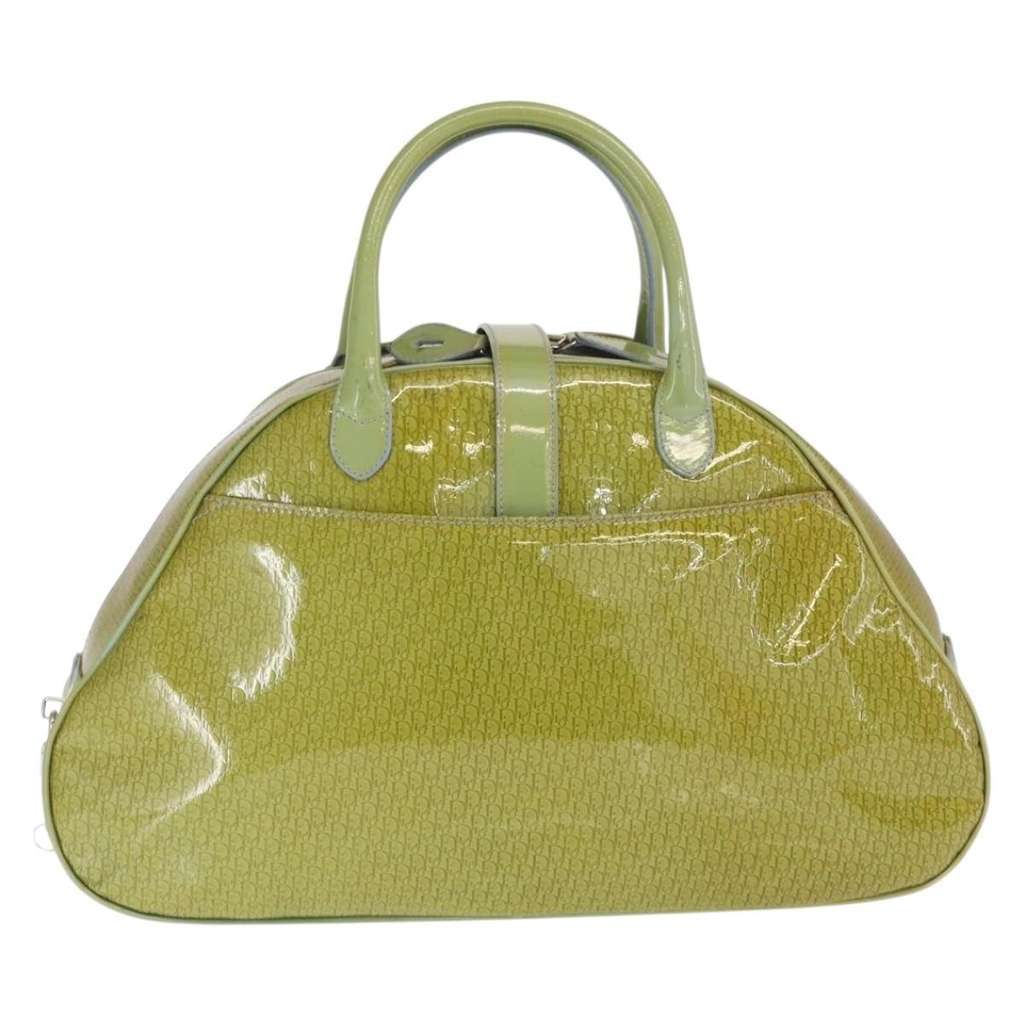Christian Dior Vintage Saddle Bowler Bag Green Good condition - Back View