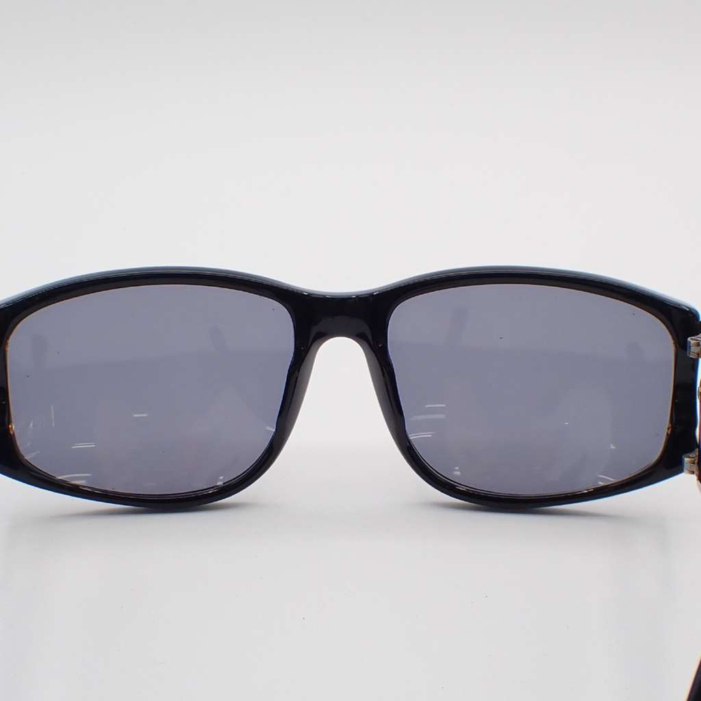 Chanel Logo CC Sunglasses Black Plastic Good condition - Back View