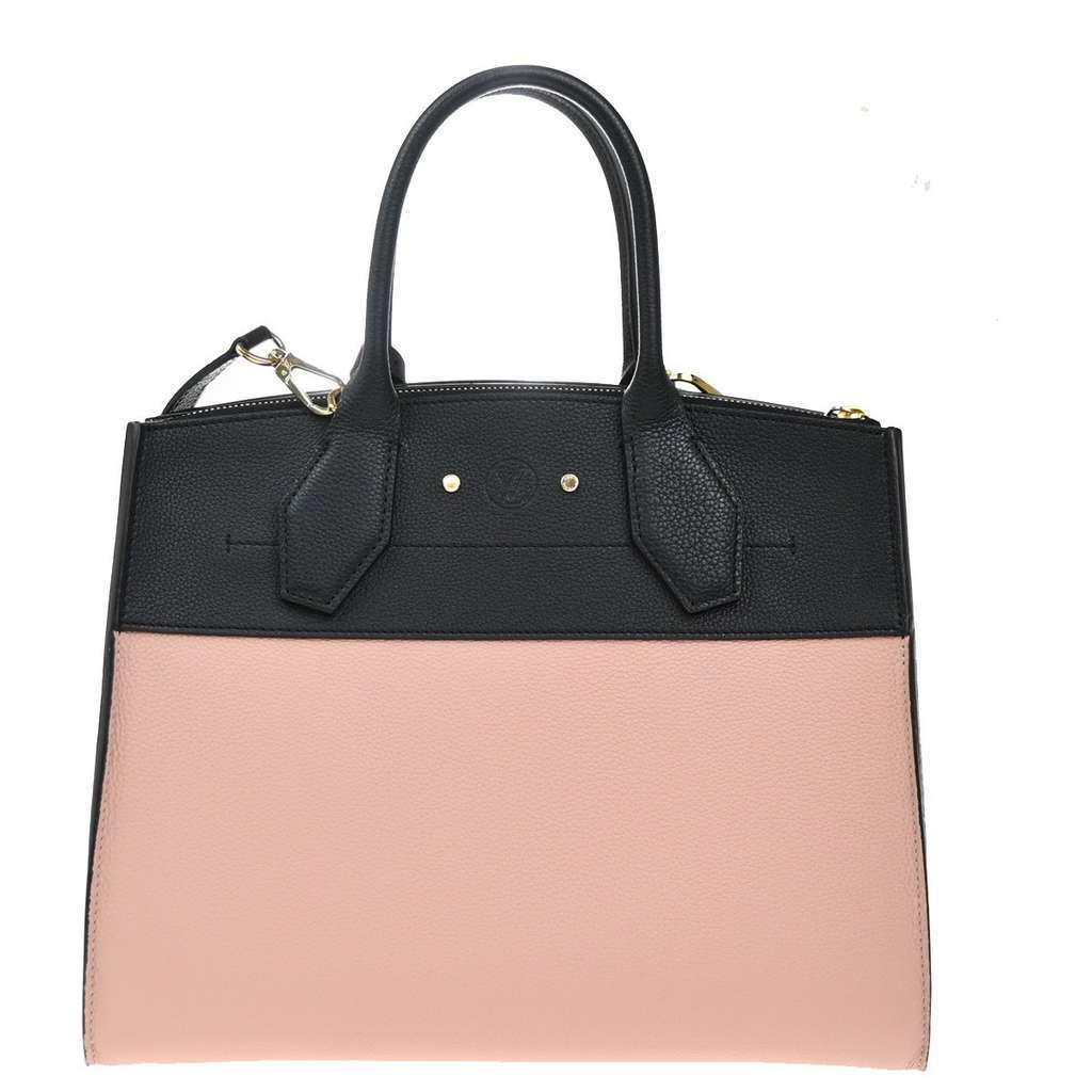 Louis Vuitton City Steamer Handbag Pink Leather Good condition - Back View