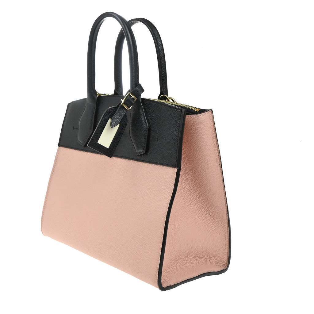 Louis Vuitton City Steamer Handbag Pink Leather Good condition - Inside View