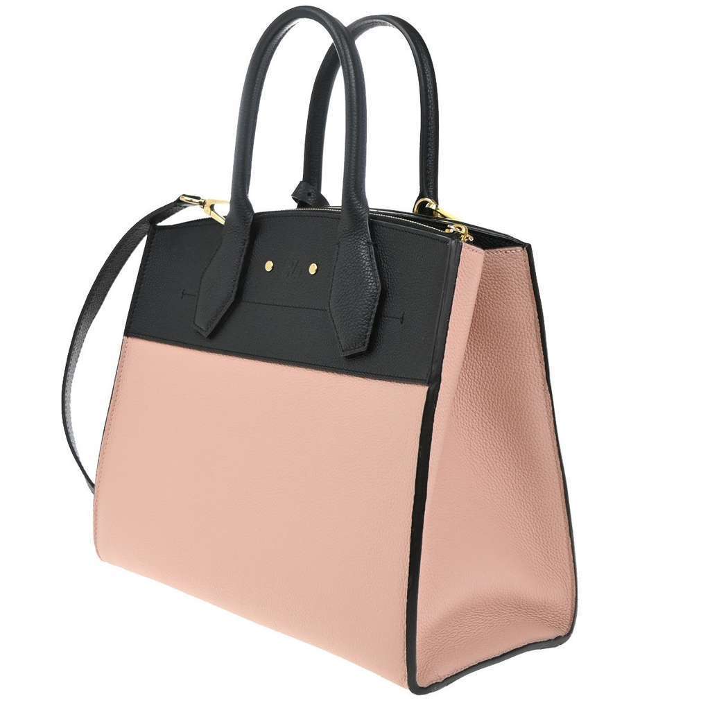 Louis Vuitton City Steamer Handbag Pink Leather Good condition - Model View