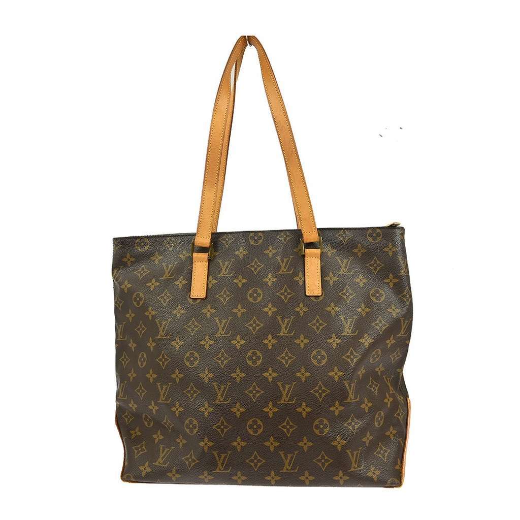 Louis Vuitton Cabas Mezzo Brown Canvas Fair condition - Back View