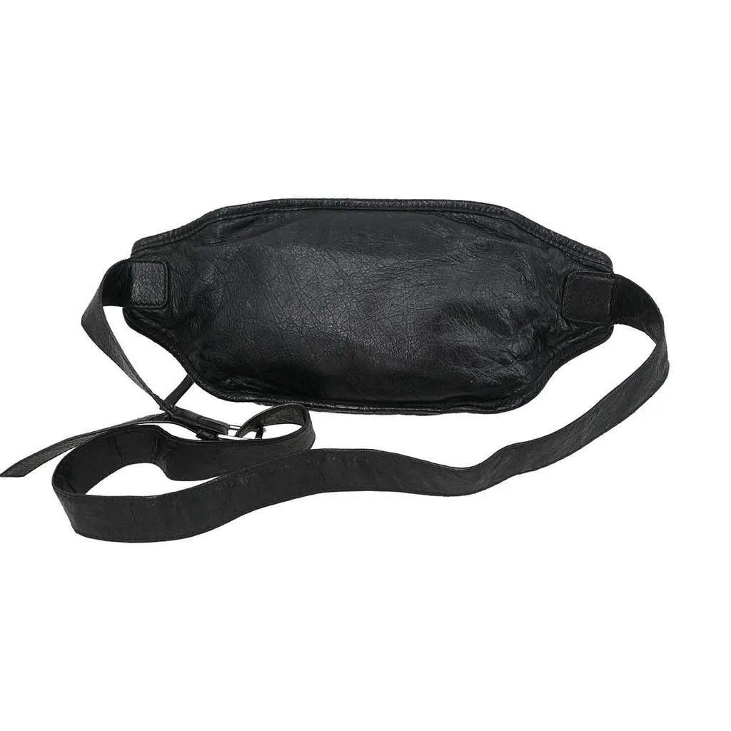 Balenciaga Neo Lift Classic Studs Waist Bag Black Leather Good - Back View