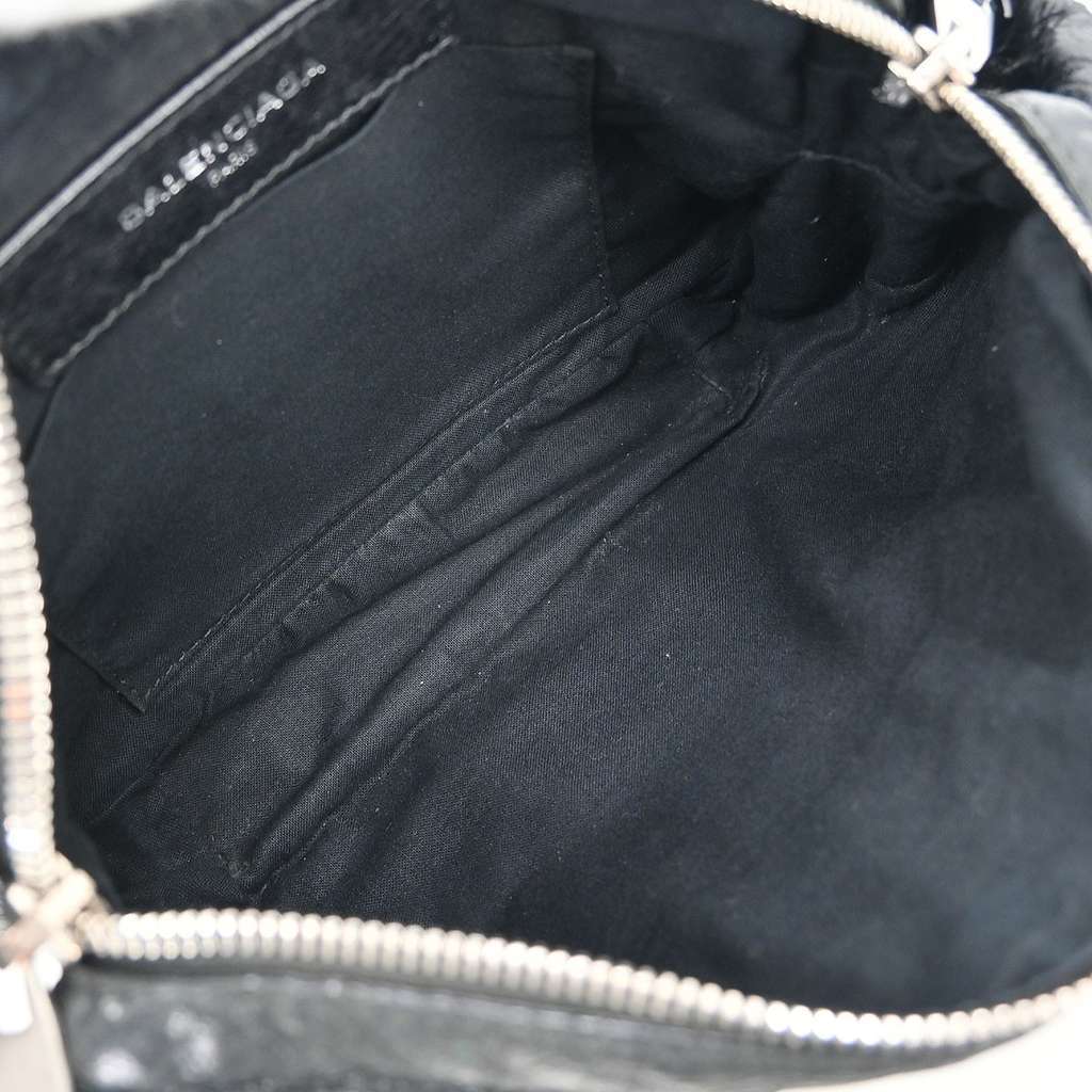 Balenciaga Neo Lift Classic Studs Waist Bag Black Leather Good condition - Inside View
