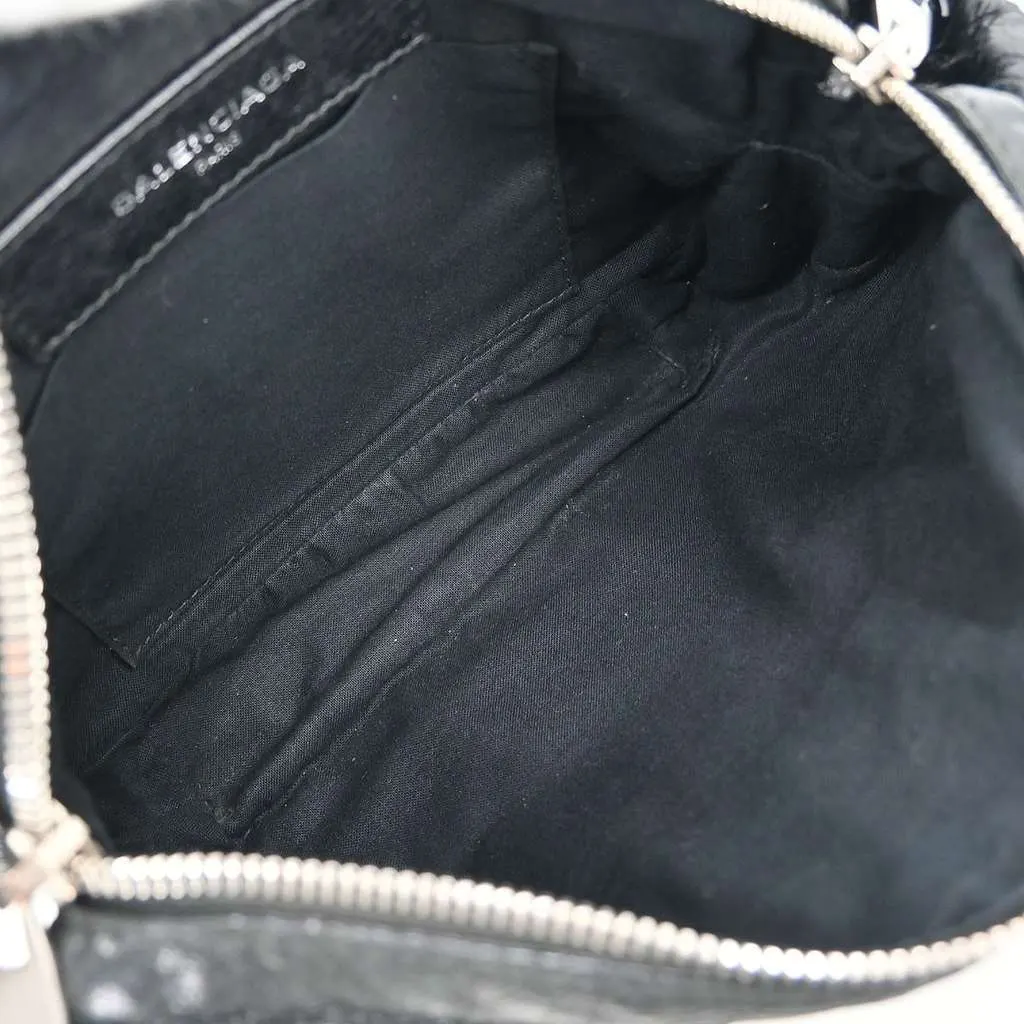 Balenciaga Neo Lift Classic Studs Waist Bag Black Leather Good - Inside View