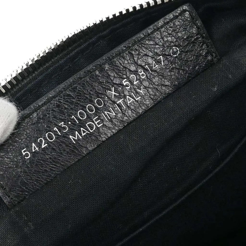 Balenciaga Neo Lift Classic Studs Waist Bag Black Leather Good - Model View