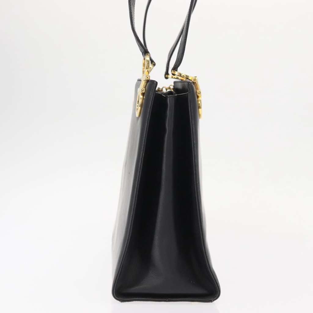 Salvatore Ferragamo Gancini Shoulder Bag Black Leather Good condition - Inside View