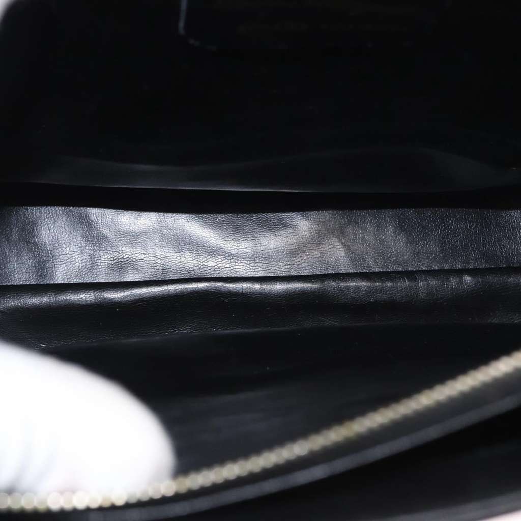 Salvatore Ferragamo Gancini Shoulder Bag Black Leather Good condition - Box View