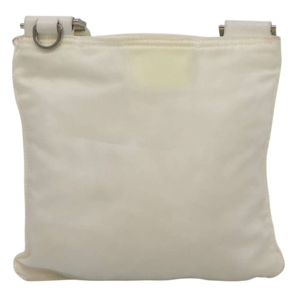 Prada Front Pocket Messenger Bag White Fair condition - Back View