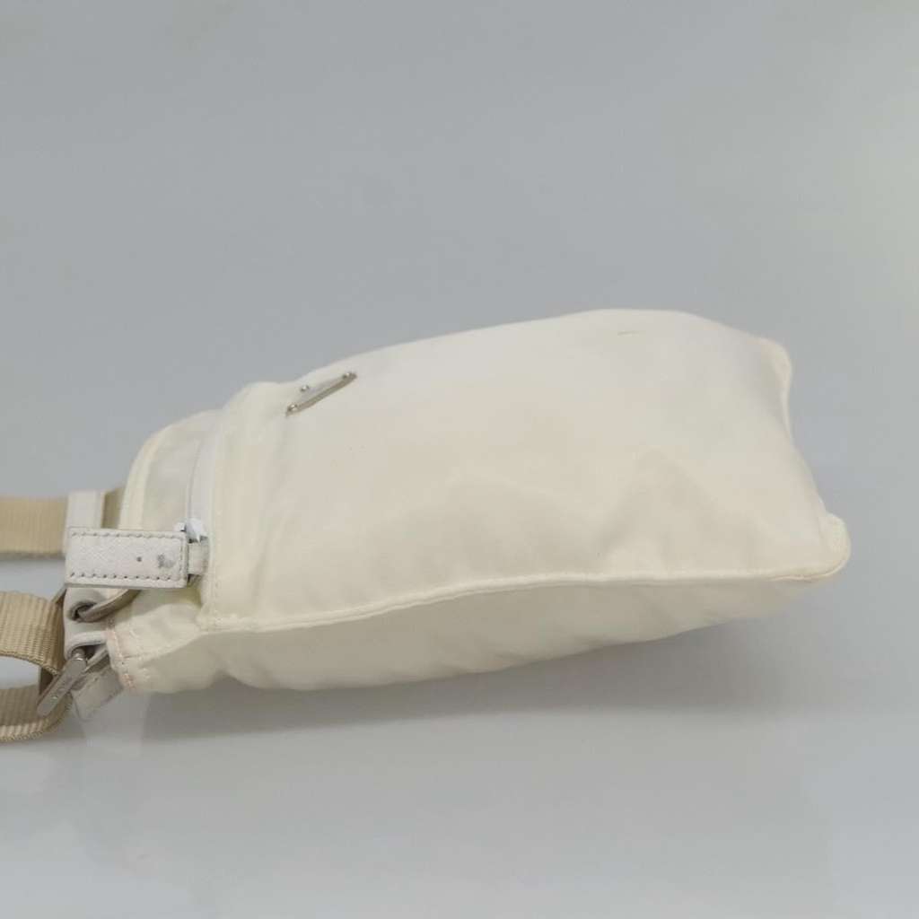 Prada Front Pocket Messenger Bag White Fair condition - Model View
