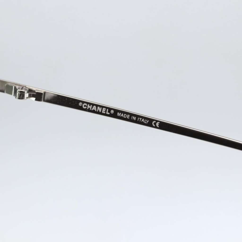 Chanel Camélia sunglasses Black Metal Good condition - Box View