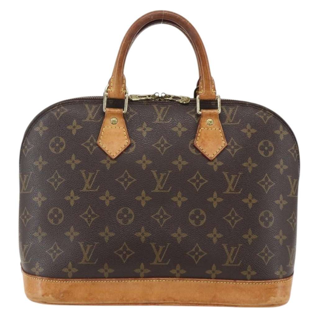 Louis Vuitton Alma Handbag Brown Canvas Fair condition - Back View