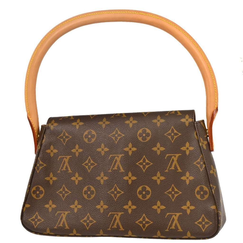 Louis Vuitton Looping Handbag Brown Canvas Good condition - Back View