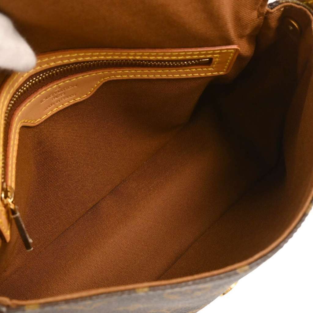 Louis Vuitton Looping Handbag Brown Canvas Good condition - Inside View