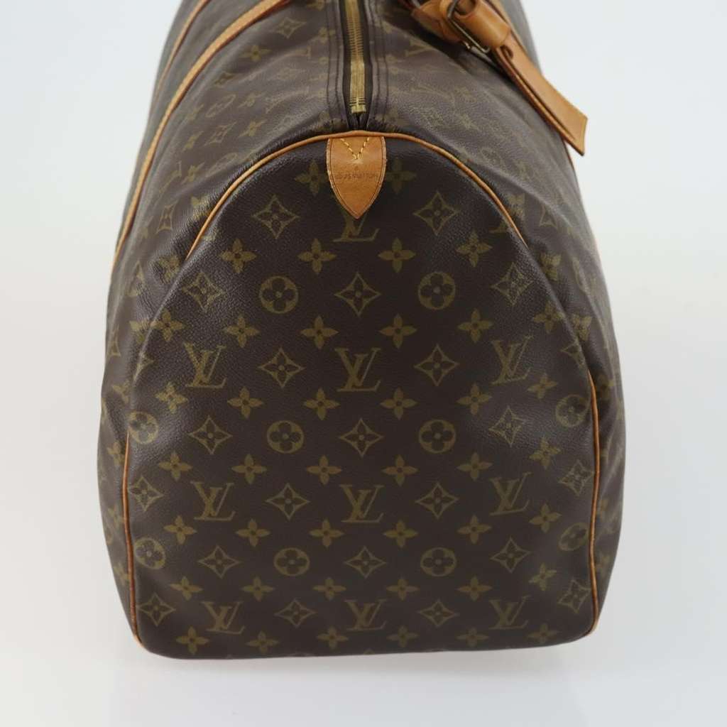 Louis Vuitton Keepall Bag Brown Canvas Fair condition - Model View
